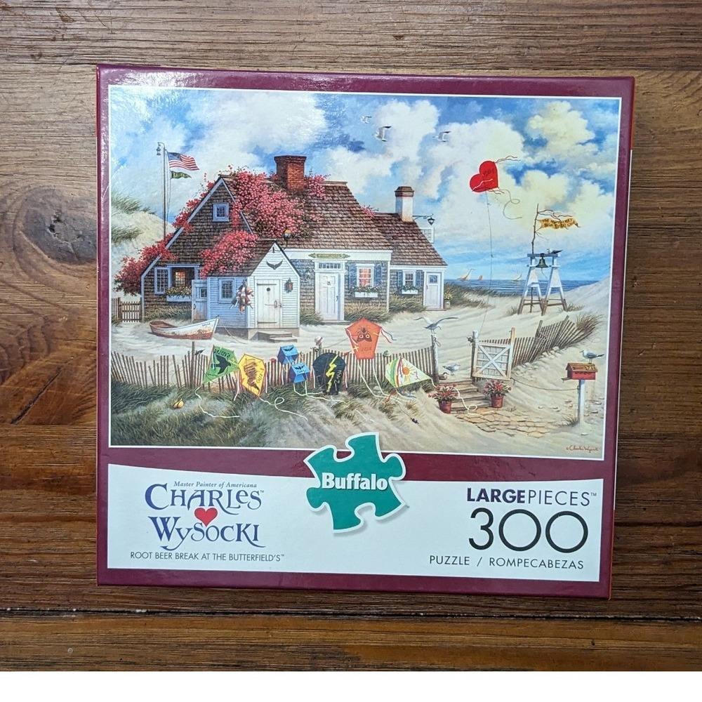 Charles Wysocki Root Beer Break at the Butterfields 300 Piece Puzzle - Picture 2 of 3